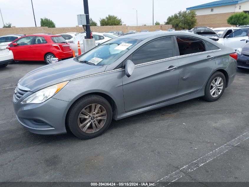 2014 Hyundai Sonata Gls VIN: 5NPEB4AC3EH942201 Lot: 39436424