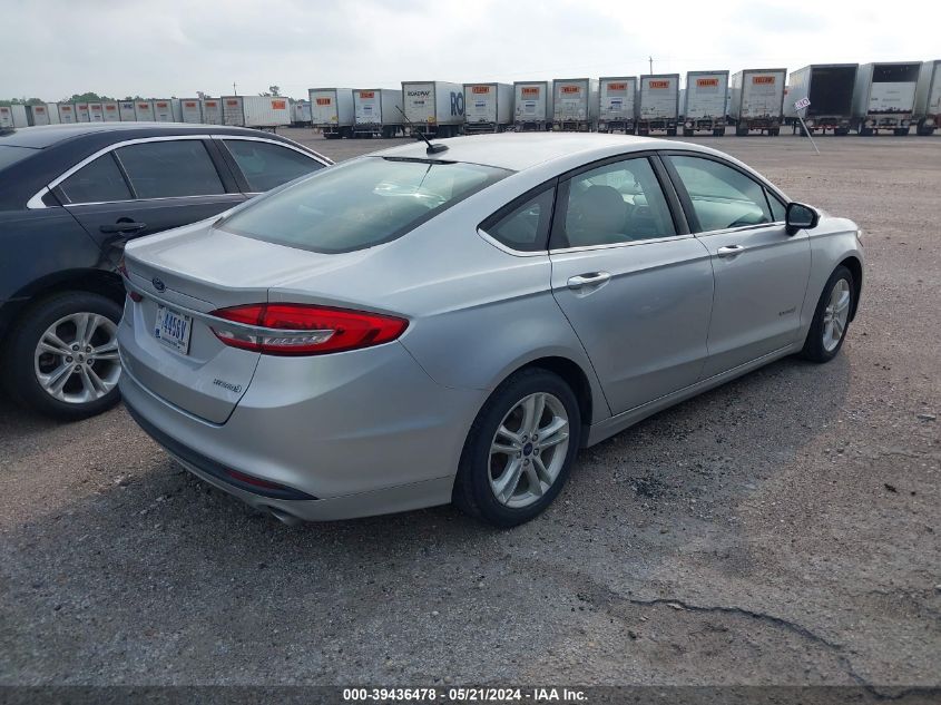 2018 Ford Fusion Hybrid S VIN: 3FA6P0UU2JR278988 Lot: 39436478