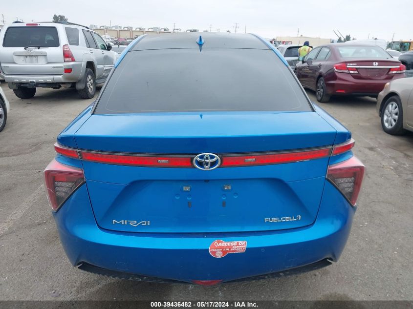 2017 Toyota Mirai VIN: JTDBVRBD6HA003439 Lot: 39436482