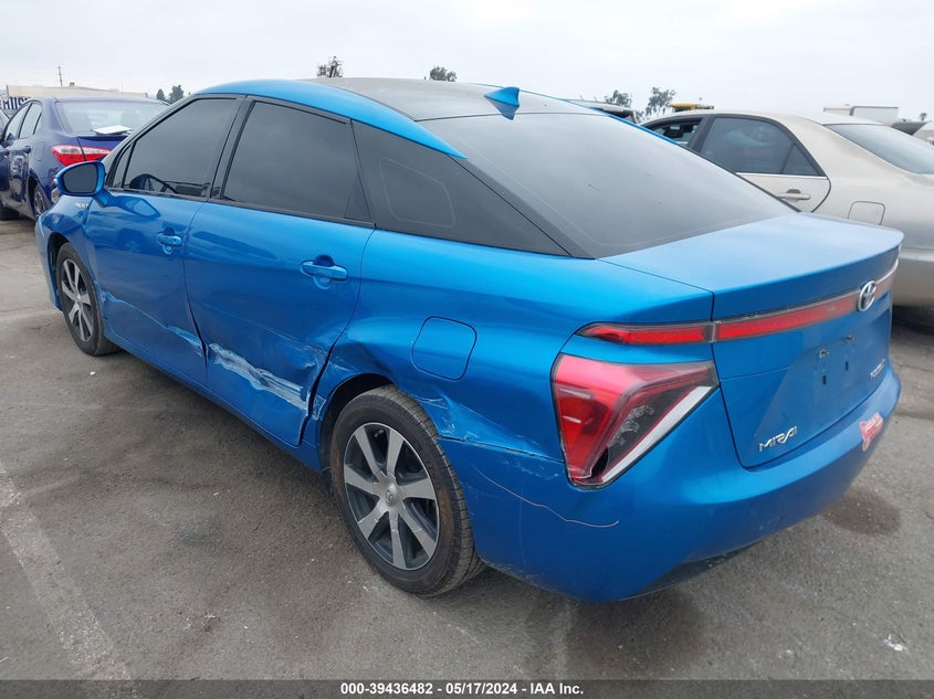 2017 Toyota Mirai VIN: JTDBVRBD6HA003439 Lot: 39436482