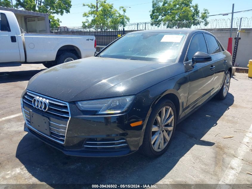 2017 Audi A4 2.0T Ultra Premium VIN: WAUGMAF42HN037551 Lot: 39436502