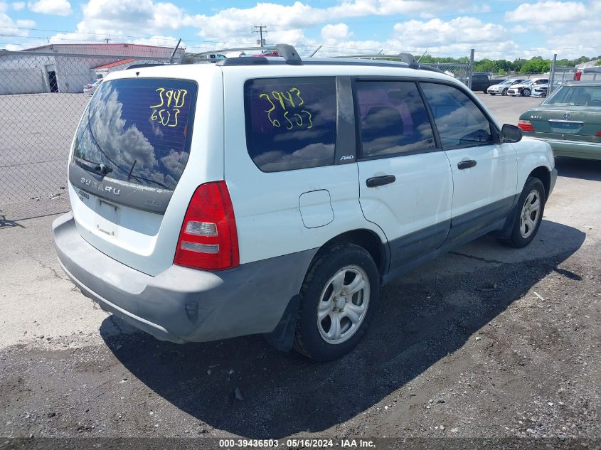2004 Subaru Forester 2.5X VIN: JF1SG63694H706520 Lot: 39436503