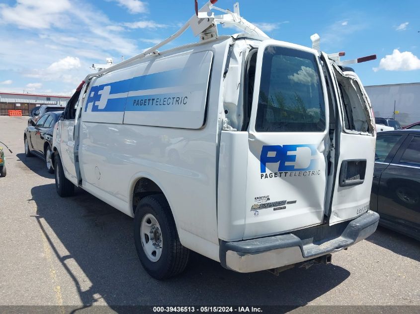 2013 Chevrolet Express 3500 Work Van VIN: 1GCZGTBGXD1160837 Lot: 39436513