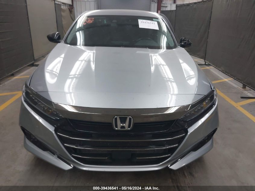 2021 Honda Accord Sport Special Edition VIN: 1HGCV1F45MA111594 Lot: 39436541