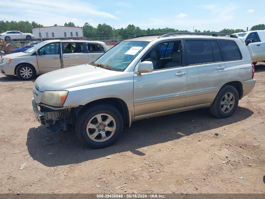 2006 Toyota Highlander V6 VIN: JTEGP21A360113829 Lot: 39436548