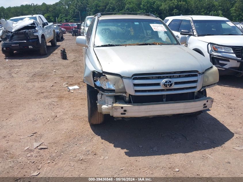 2006 Toyota Highlander V6 VIN: JTEGP21A360113829 Lot: 39436548