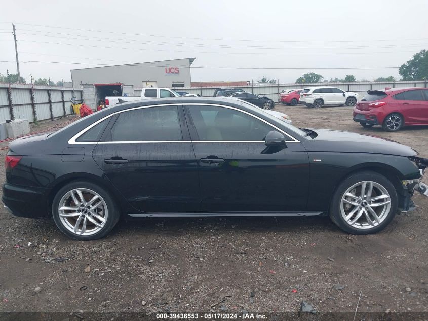 2020 Audi A4 Premium Plus 45 Tfsi Quattro S Tronic VIN: WAUENAF41LA052093 Lot: 39436553