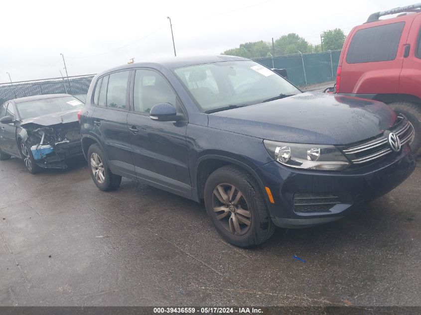 2013 Volkswagen Tiguan S VIN: WVGBV7AX7DW551264 Lot: 39436559