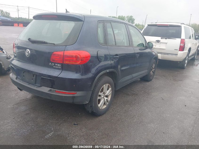 2013 Volkswagen Tiguan S VIN: WVGBV7AX7DW551264 Lot: 39436559