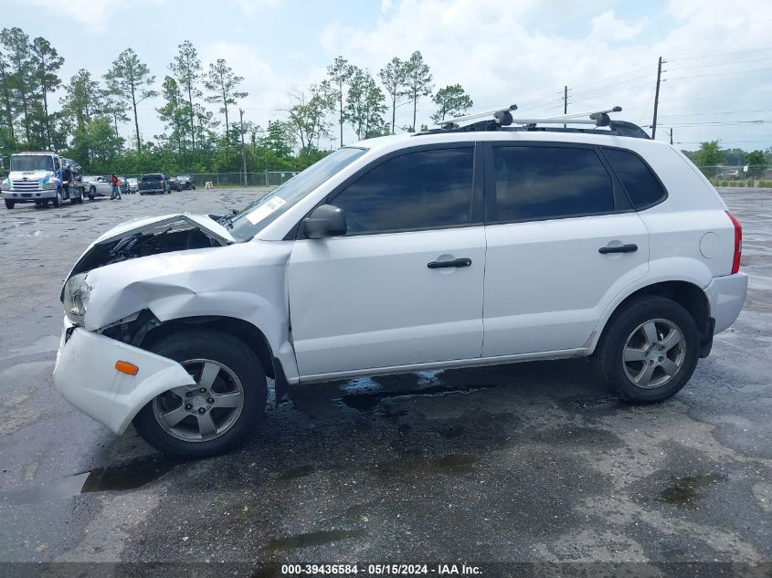 2008 Hyundai Tucson Gls VIN: KM8JM12B38U875389 Lot: 39436584