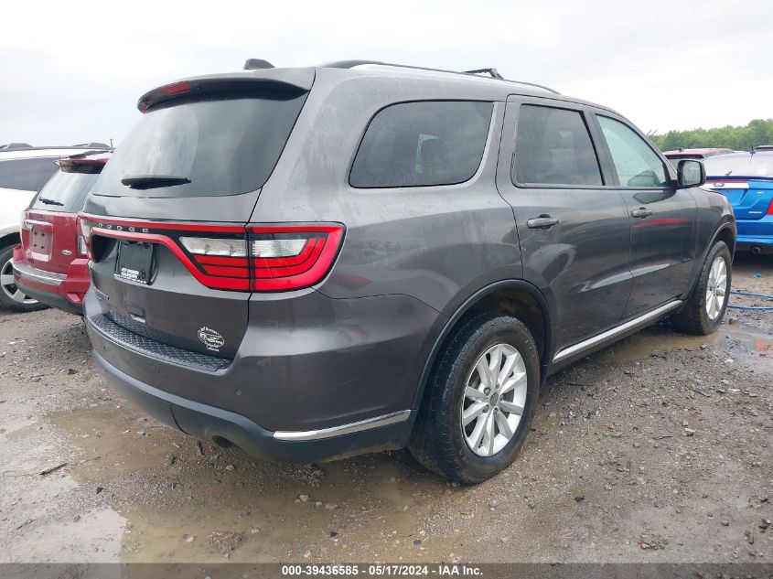 2015 Dodge Durango Sxt VIN: 1C4RDJAG5FC888801 Lot: 39436585