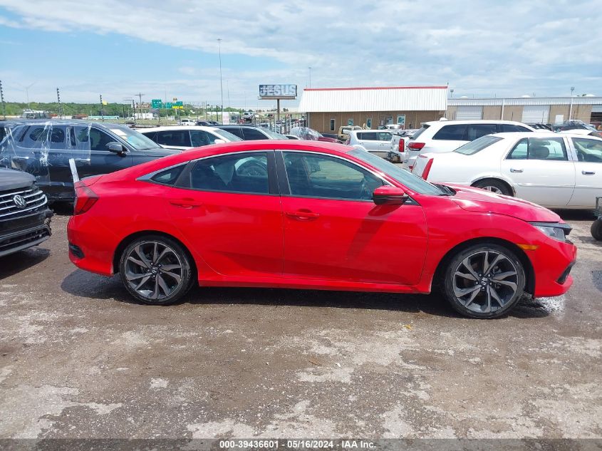 2019 Honda Civic Sport VIN: 2HGFC2F80KH593790 Lot: 39436601