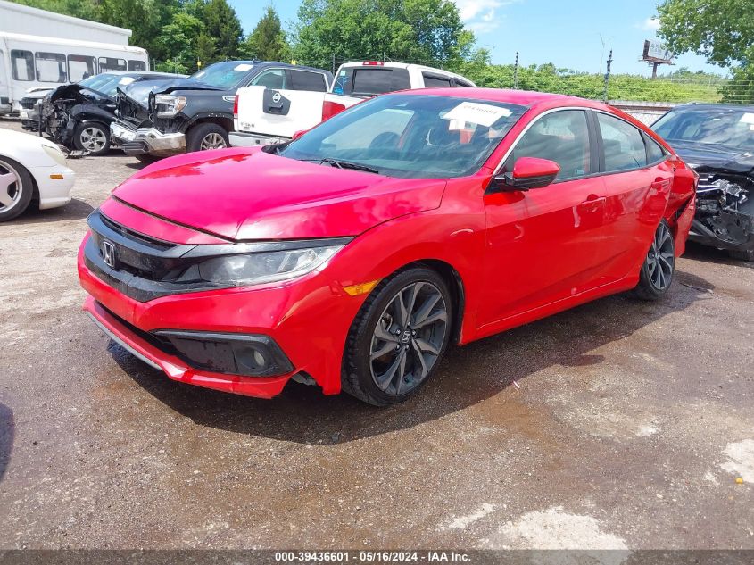 2019 Honda Civic Sport VIN: 2HGFC2F80KH593790 Lot: 39436601