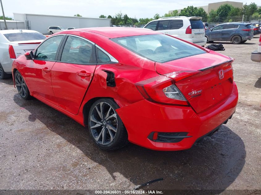 2019 Honda Civic Sport VIN: 2HGFC2F80KH593790 Lot: 39436601