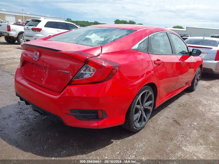 2019 Honda Civic Sport VIN: 2HGFC2F80KH593790 Lot: 39436601