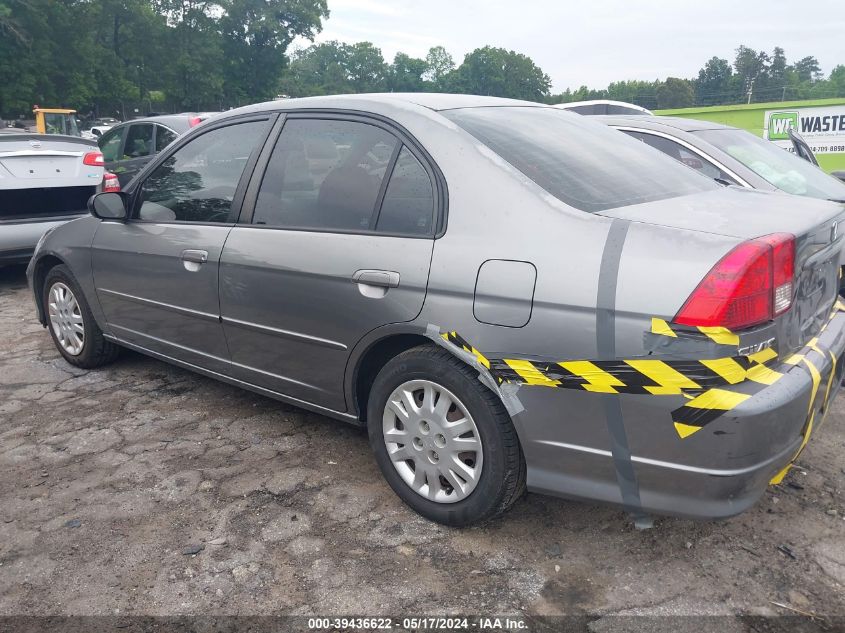 2004 Honda Civic Lx VIN: 2HGES16564H615521 Lot: 39436622