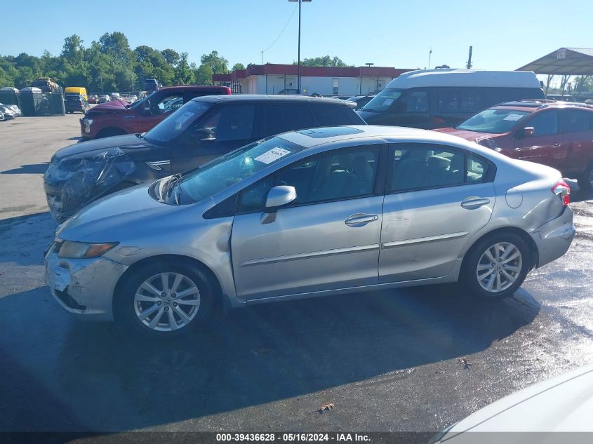 2012 Honda Civic Ex VIN: 19XFB2F81CE314989 Lot: 39436628