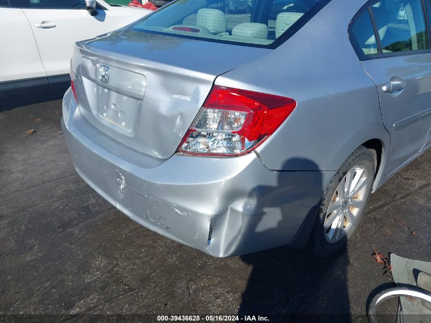 2012 Honda Civic Ex VIN: 19XFB2F81CE314989 Lot: 39436628