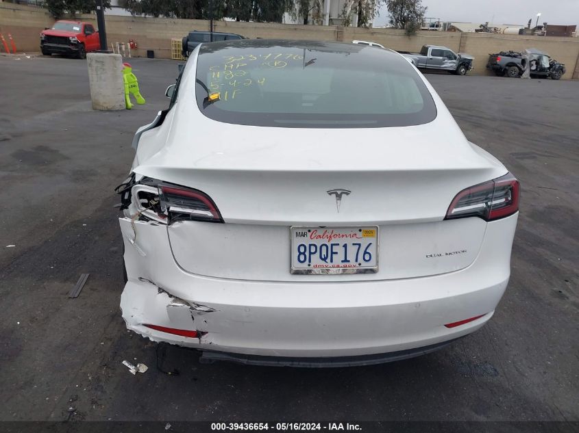 2020 TESLA MODEL 3 LONG RANGE DUAL MOTOR ALL-WHEEL DRIVE - 5YJ3E1EB7LF711361