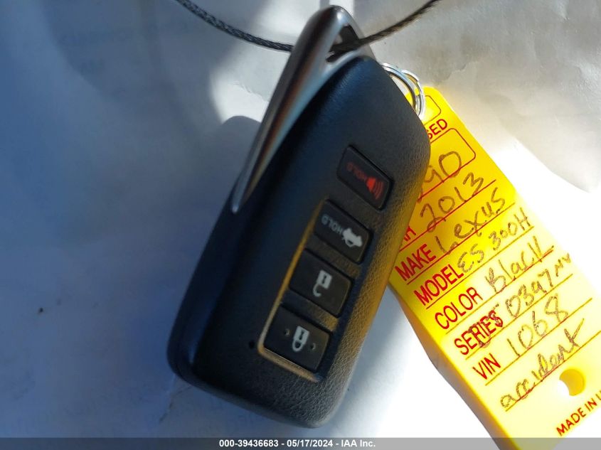 2013 Lexus Es 300H VIN: JTHBW1GG4D2021068 Lot: 39436683