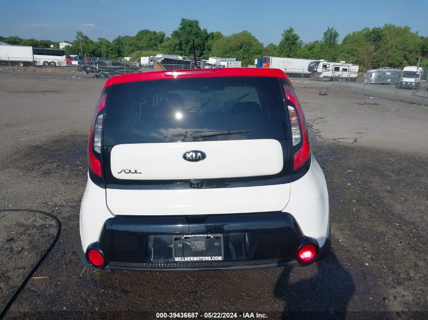 2016 Kia Soul + VIN: KNDJP3A5XG7253761 Lot: 39436687