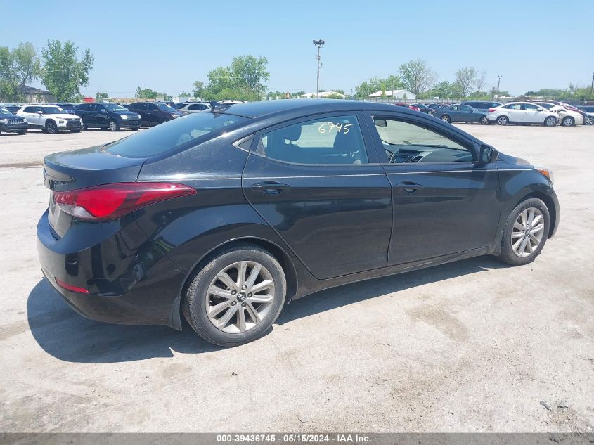 2015 Hyundai Elantra Se VIN: 5NPDH4AE4FH599220 Lot: 39436745