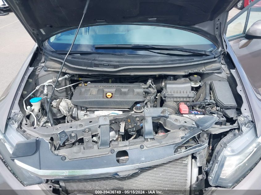 2012 Honda Civic Ex-L VIN: 2HGFB2F98CH519210 Lot: 39436749