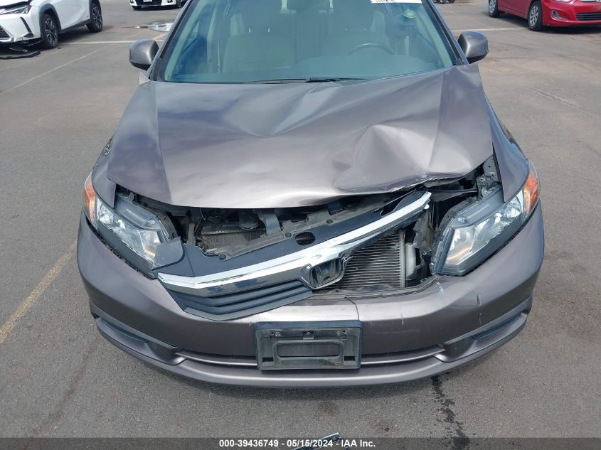 2012 Honda Civic Ex-L VIN: 2HGFB2F98CH519210 Lot: 39436749