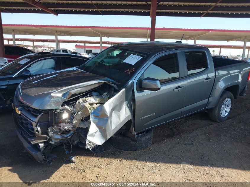 2022 Chevrolet Colorado 2Wd Short Box Lt VIN: 1GCGSCEN2N1256821 Lot: 39436751