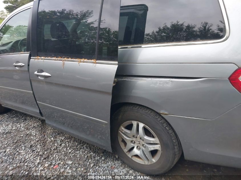 2007 Honda Odyssey Ex-L VIN: 5FNRL38787B051503 Lot: 39436754