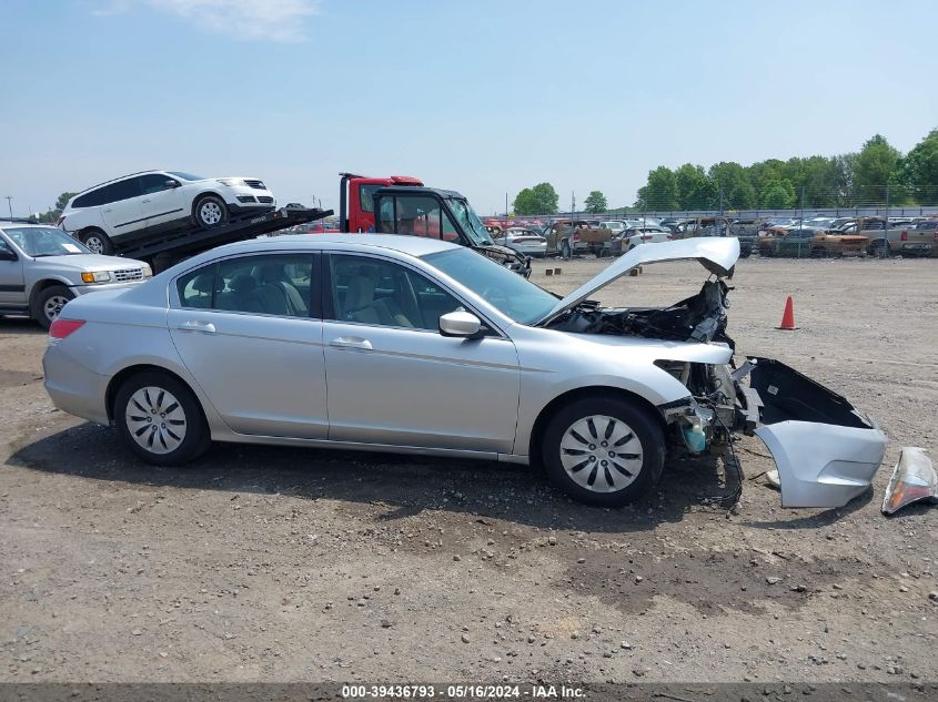 2010 Honda Accord 2.4 Lx VIN: 1HGCP2F33AA050488 Lot: 39436793