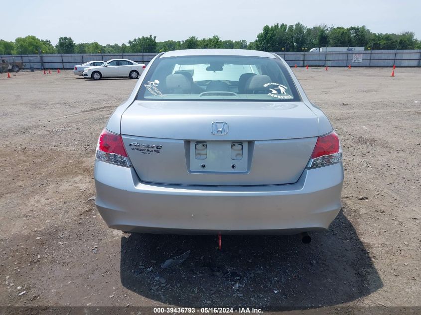 2010 Honda Accord 2.4 Lx VIN: 1HGCP2F33AA050488 Lot: 39436793