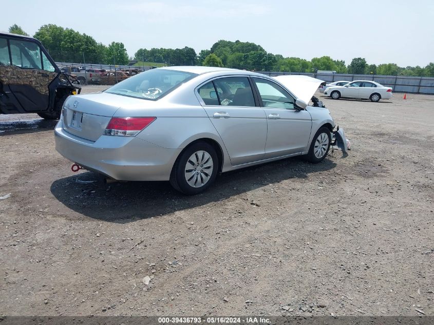 2010 Honda Accord 2.4 Lx VIN: 1HGCP2F33AA050488 Lot: 39436793