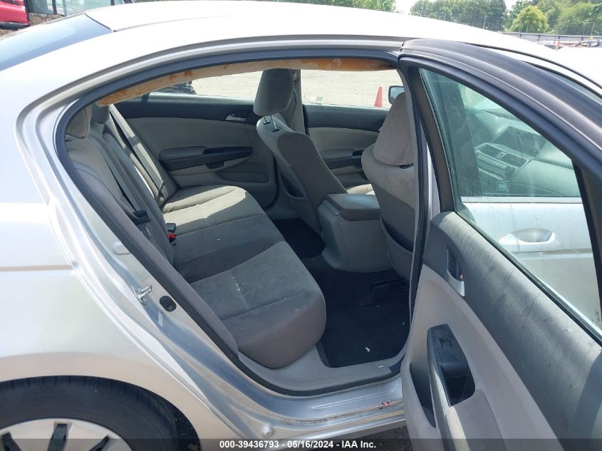 2010 Honda Accord 2.4 Lx VIN: 1HGCP2F33AA050488 Lot: 39436793