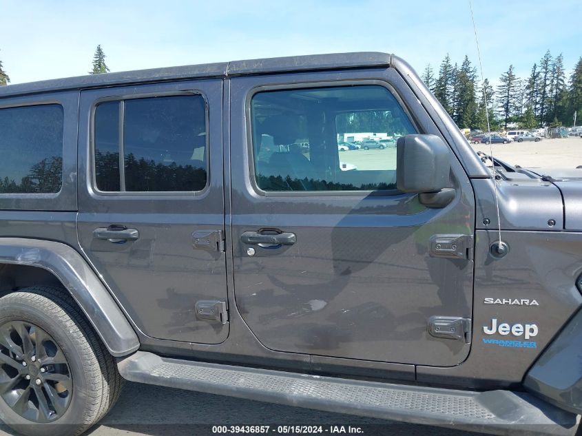 2021 Jeep Wrangler 4Xe Unlimited Sahara 4X4 VIN: 1C4JJXP66MW676475 Lot: 39436857