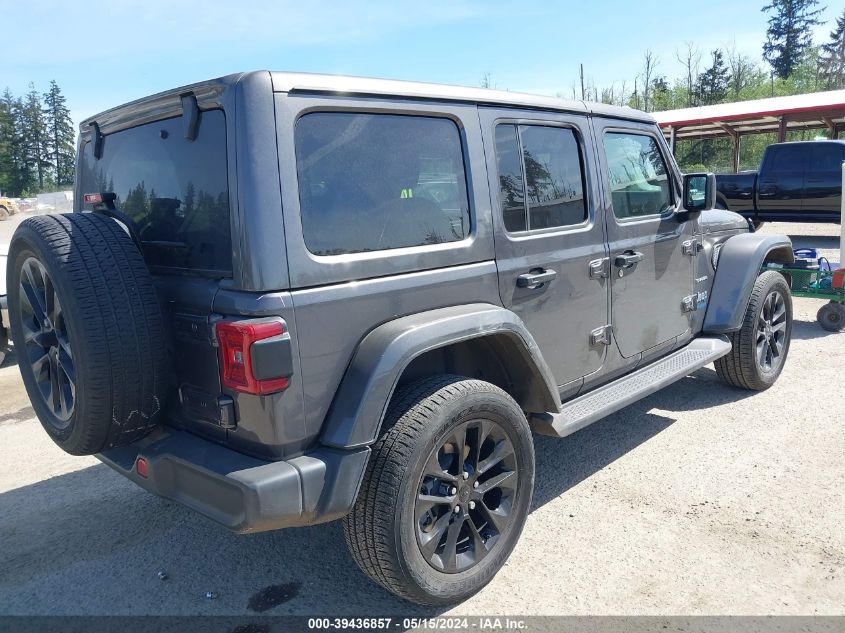 2021 Jeep Wrangler 4Xe Unlimited Sahara 4X4 VIN: 1C4JJXP66MW676475 Lot: 39436857