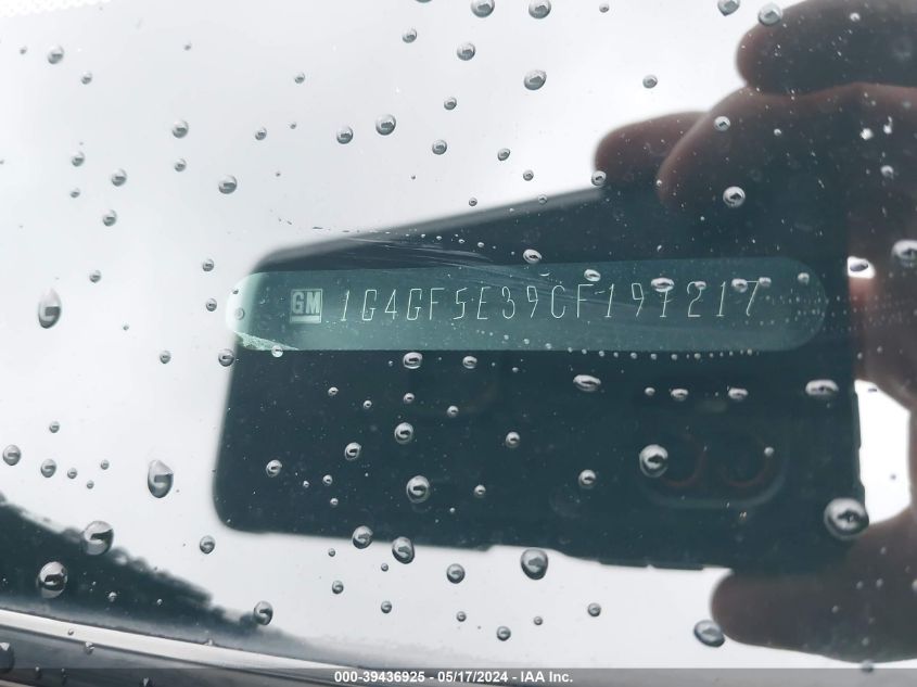 2012 Buick Lacrosse Premium 2 Group VIN: 1G4GF5E39CF191217 Lot: 39436925