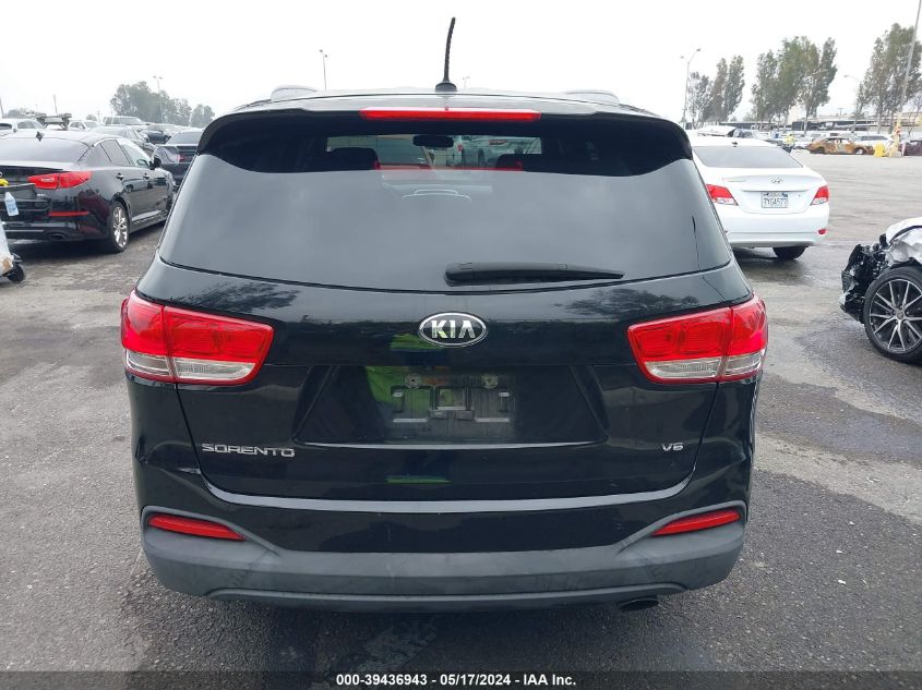 2016 Kia Sorento 3.3L Lx VIN: 5XYPG4A52GG113254 Lot: 39436943