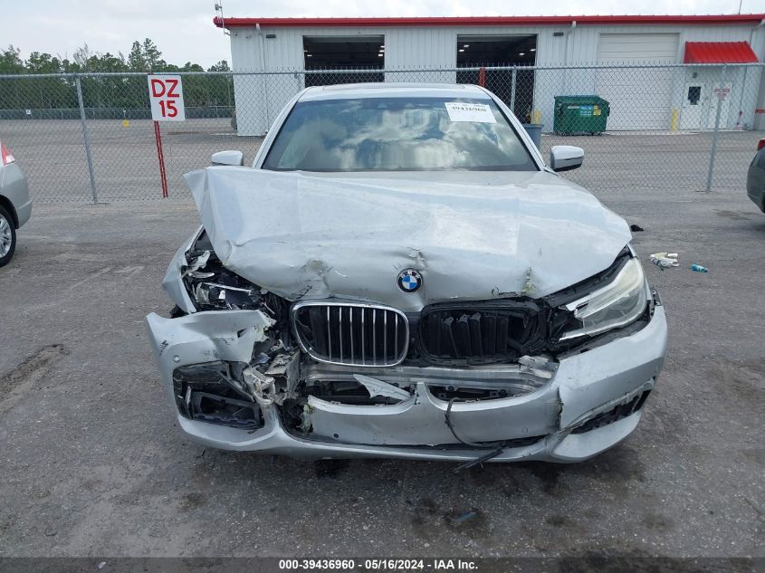 2016 BMW 750I VIN: WBA7F0C50GGM20375 Lot: 39436960