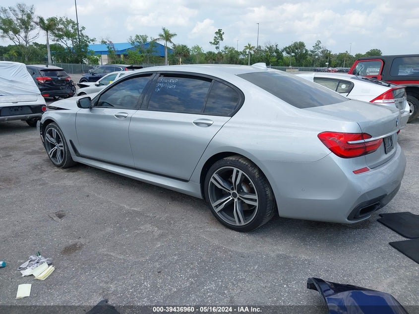 2016 BMW 750I VIN: WBA7F0C50GGM20375 Lot: 39436960