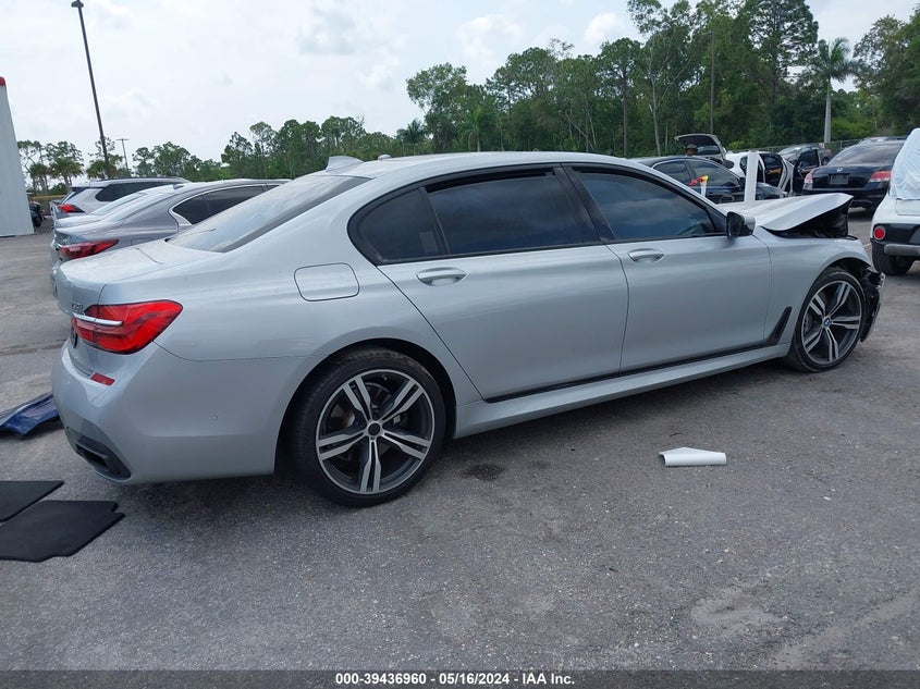 2016 BMW 750I VIN: WBA7F0C50GGM20375 Lot: 39436960