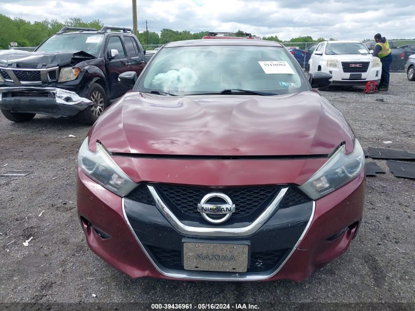 2018 Nissan Maxima 3.5 Sv VIN: 1N4AA6AP8JC378637 Lot: 39436961