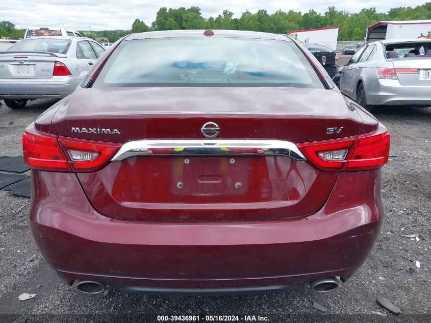 2018 Nissan Maxima 3.5 Sv VIN: 1N4AA6AP8JC378637 Lot: 39436961
