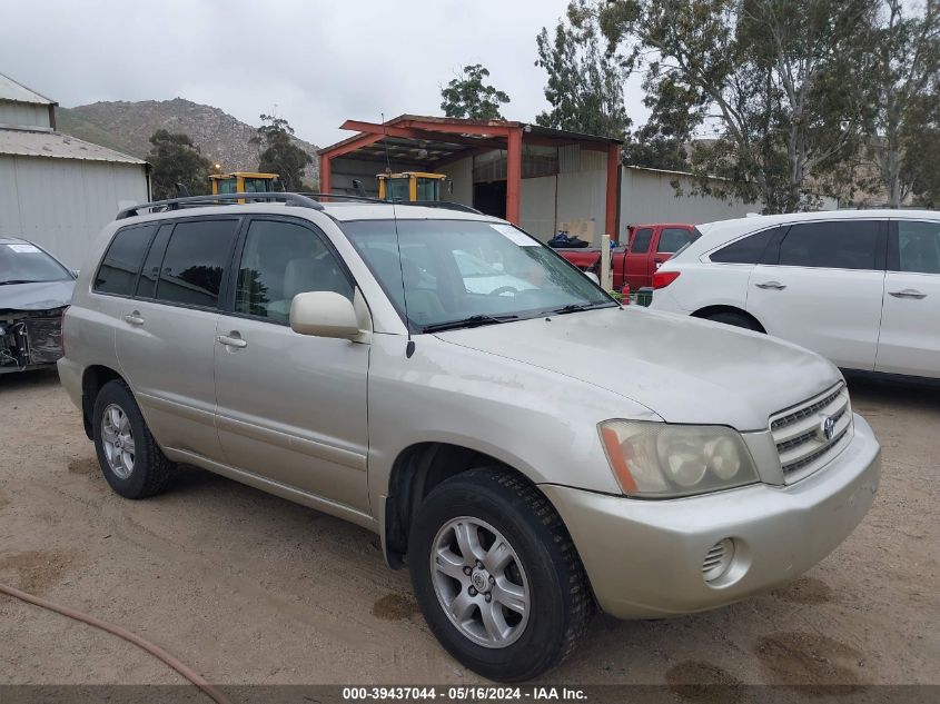 2003 Toyota Highlander V6 VIN: JTEHF21A730103419 Lot: 39437044