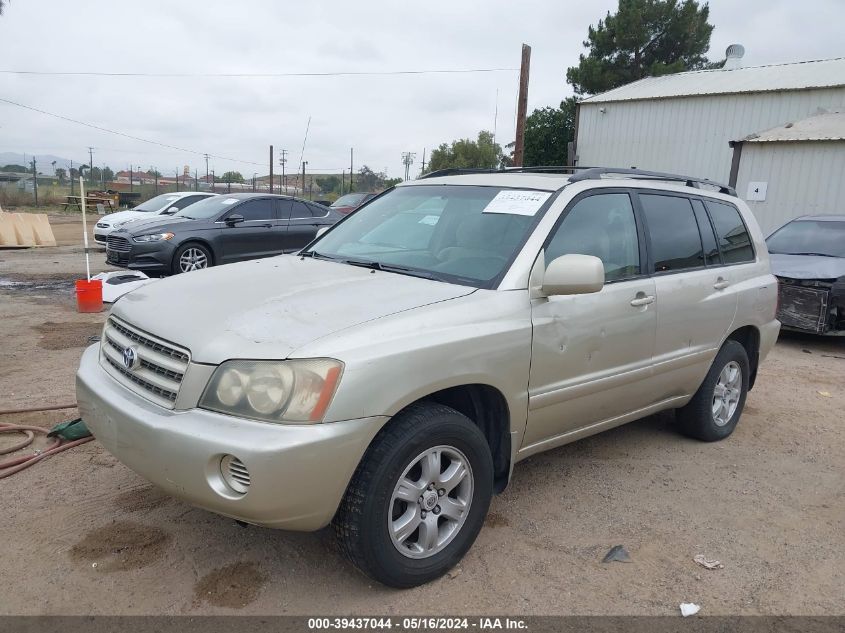 2003 Toyota Highlander V6 VIN: JTEHF21A730103419 Lot: 39437044