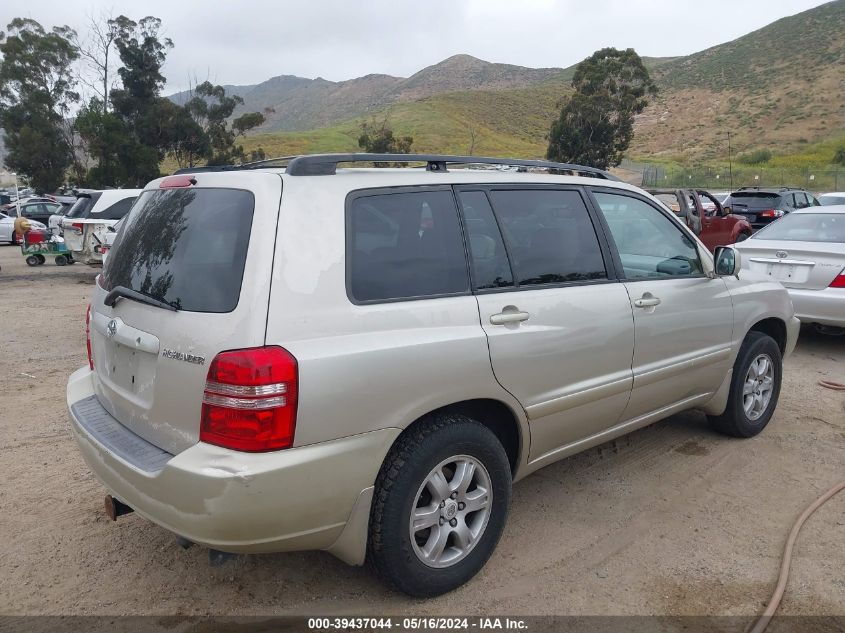 2003 Toyota Highlander V6 VIN: JTEHF21A730103419 Lot: 39437044