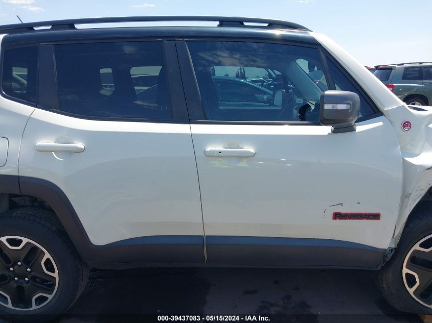 2017 Jeep Renegade Trailhawk 4X4 VIN: ZACCJBCB7HPG37119 Lot: 39437083