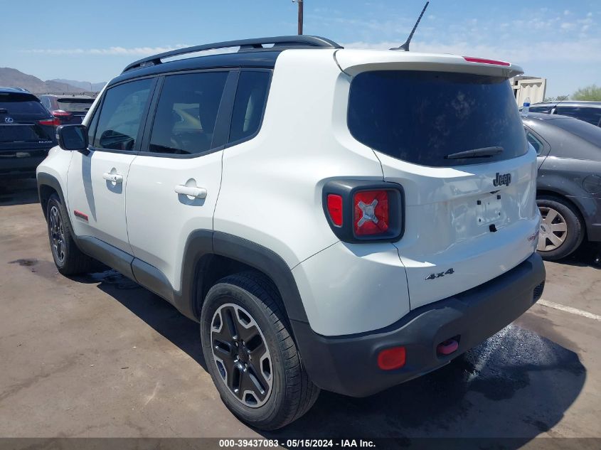 2017 Jeep Renegade Trailhawk 4X4 VIN: ZACCJBCB7HPG37119 Lot: 39437083