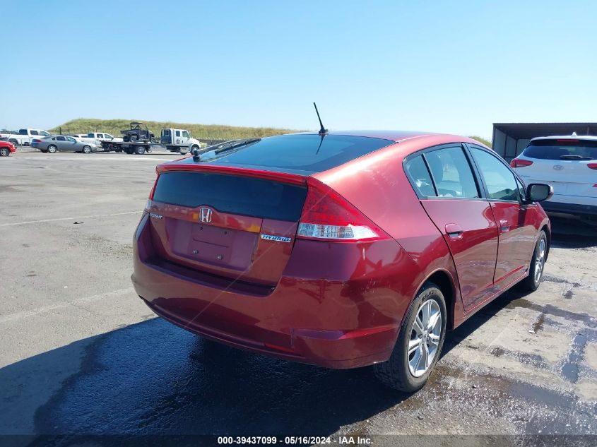 2010 Honda Insight Ex VIN: JHMZE2H74AS027762 Lot: 39437099