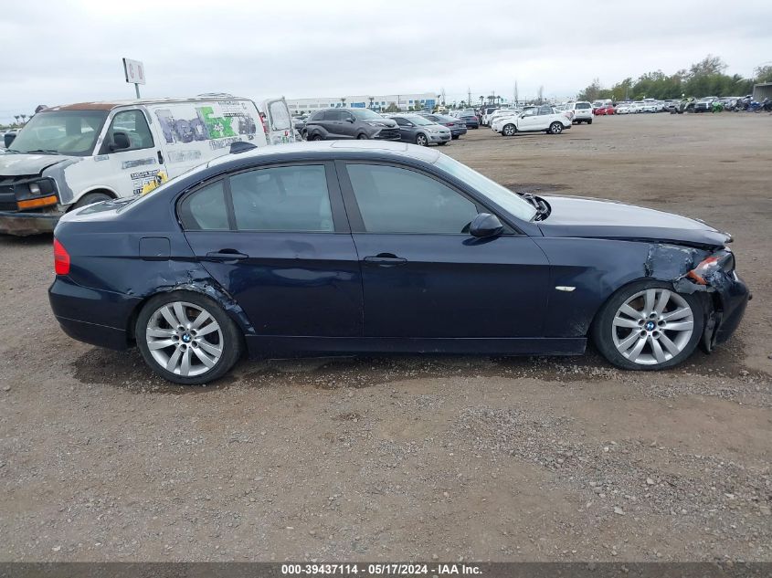 2006 BMW 325I VIN: WBAVB13576PT22077 Lot: 39437114